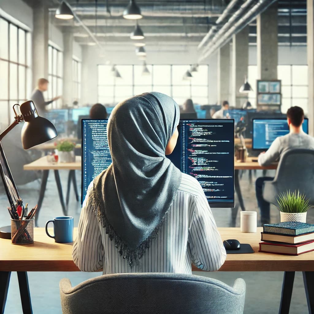 Muslim woman in tech